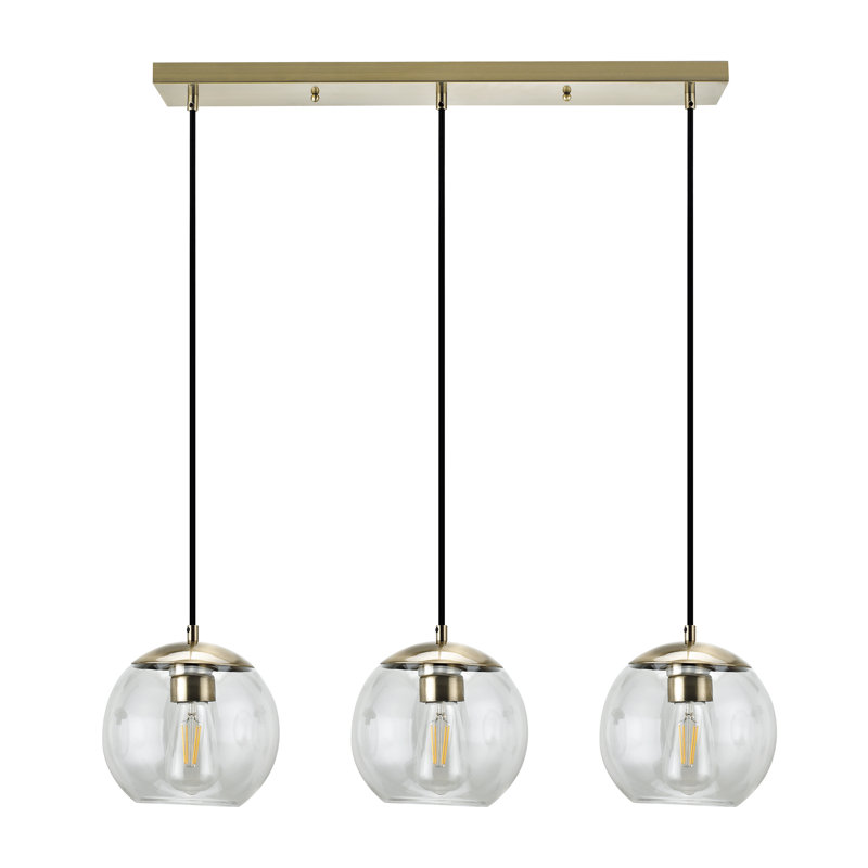 Ivy Bronx Thursa 3 Light Kitchen Island Globe Pendant Reviews Wayfair
