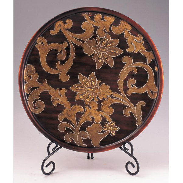 Astoria Grand Fried Decorative Plate With Stand Reviews Wayfair