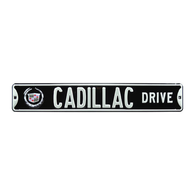 Car Brand Wall D&eacute;cor Authentic Street Signs Car Brand Cadillac Drive
