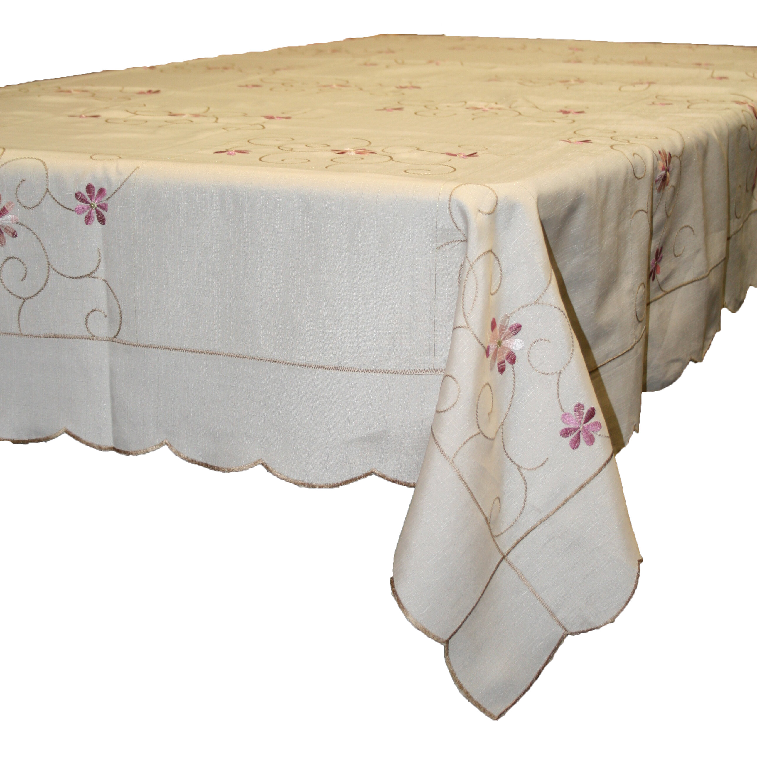 August Grove® Shaver Rectangular Embroidered Tablecloth & Reviews | Wayfair