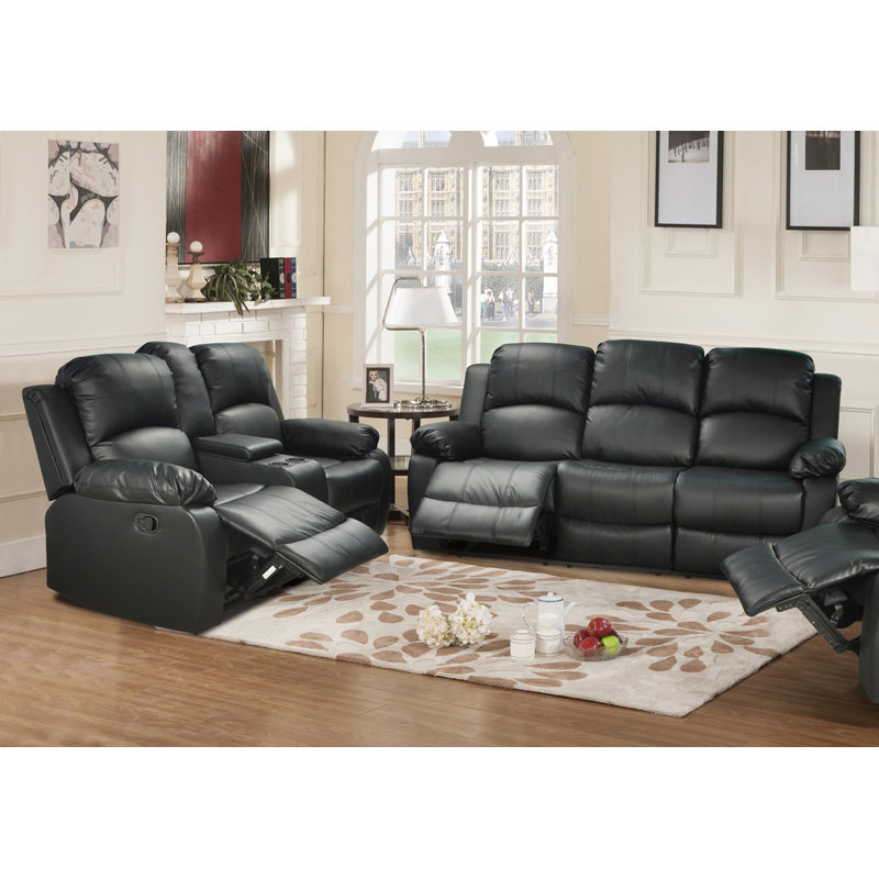 Red Barrel Studio Azariah Reclining 2 Piece Faux Leather Living 2 Piece Faux Leather Living