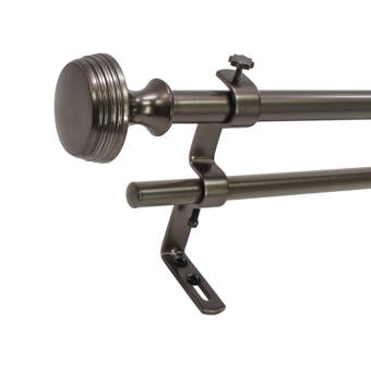 Andover Mills Ezio Double Drapery Rod And Hardware Set Reviews