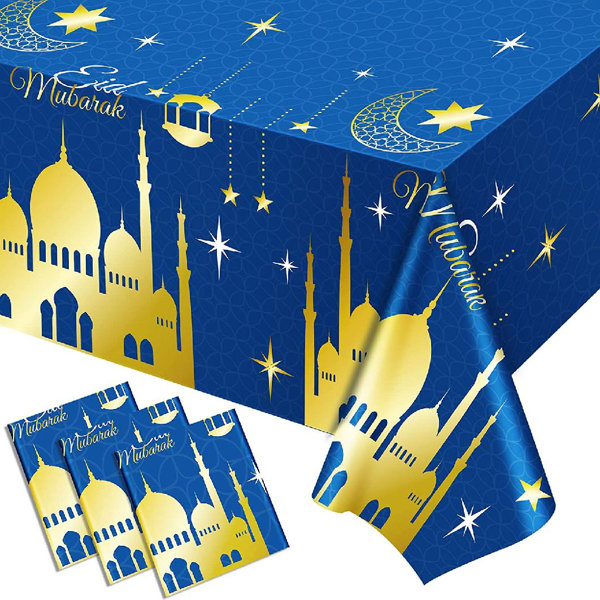 Pack of 12 decorative lantern & crescent printed Eid & Hajj Mubarak gift bags 