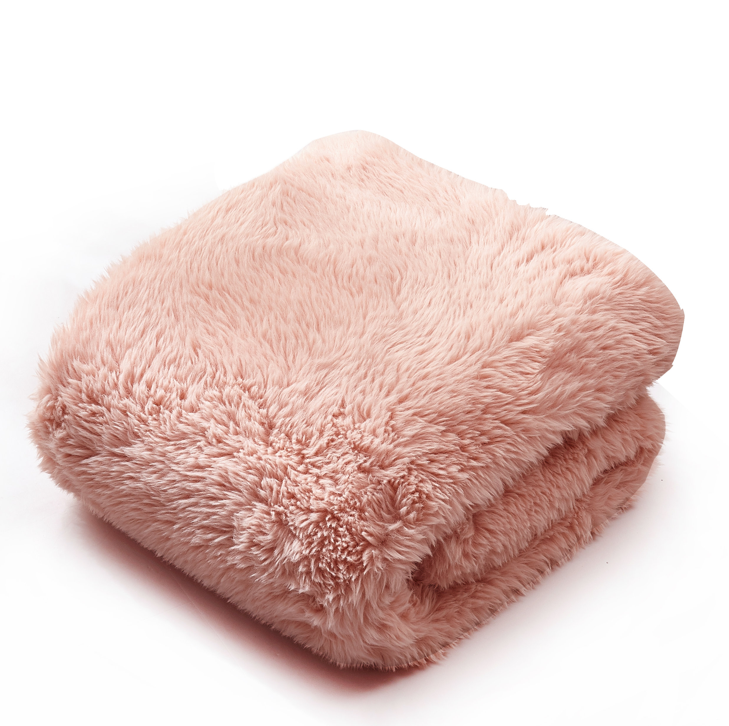 Blush Floral Embossed Microfiber Flannel Blanket Throw Soft Luxury for