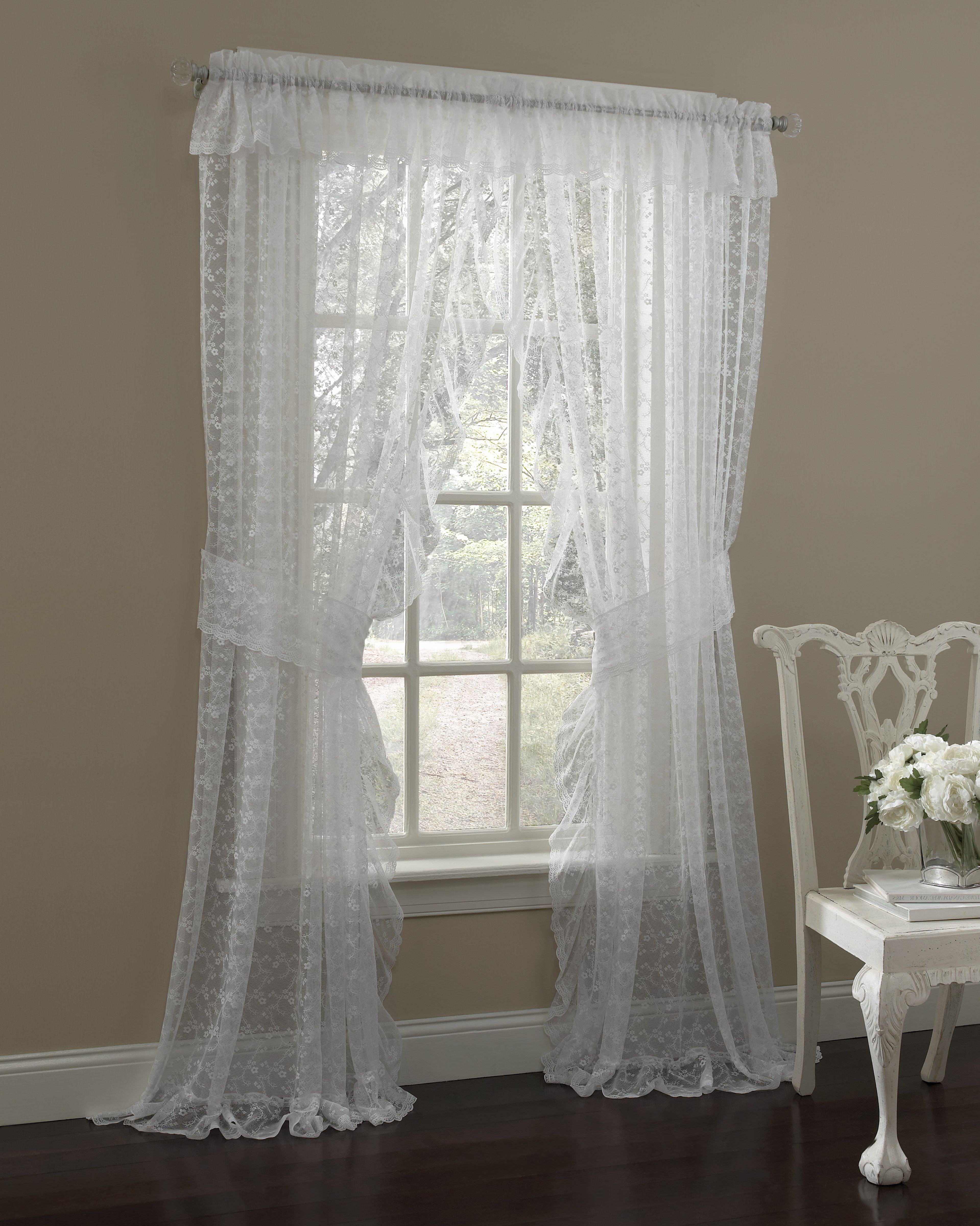 House Of Hampton Maximo Traditional Elegance Floral Semi Sheer
