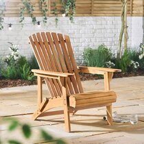 wooden garden arm chair