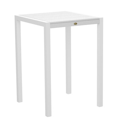 Trex Surf City Plasticresin Bar Table Table Size 30 X 30 Finish Textured Whiteclassic White