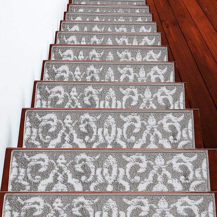 Landing 31" x 30" Stair Treads Staircase Wool Blend Carpet . 14 Step  9" x 30" 