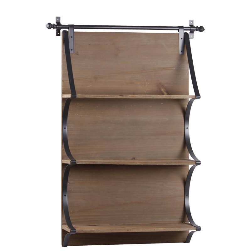 Gracie Oaks Sibyl Metal Rectangular Wall Shelf | Wayfair