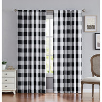 Black Buffalo Plaid Curtains Wayfair
