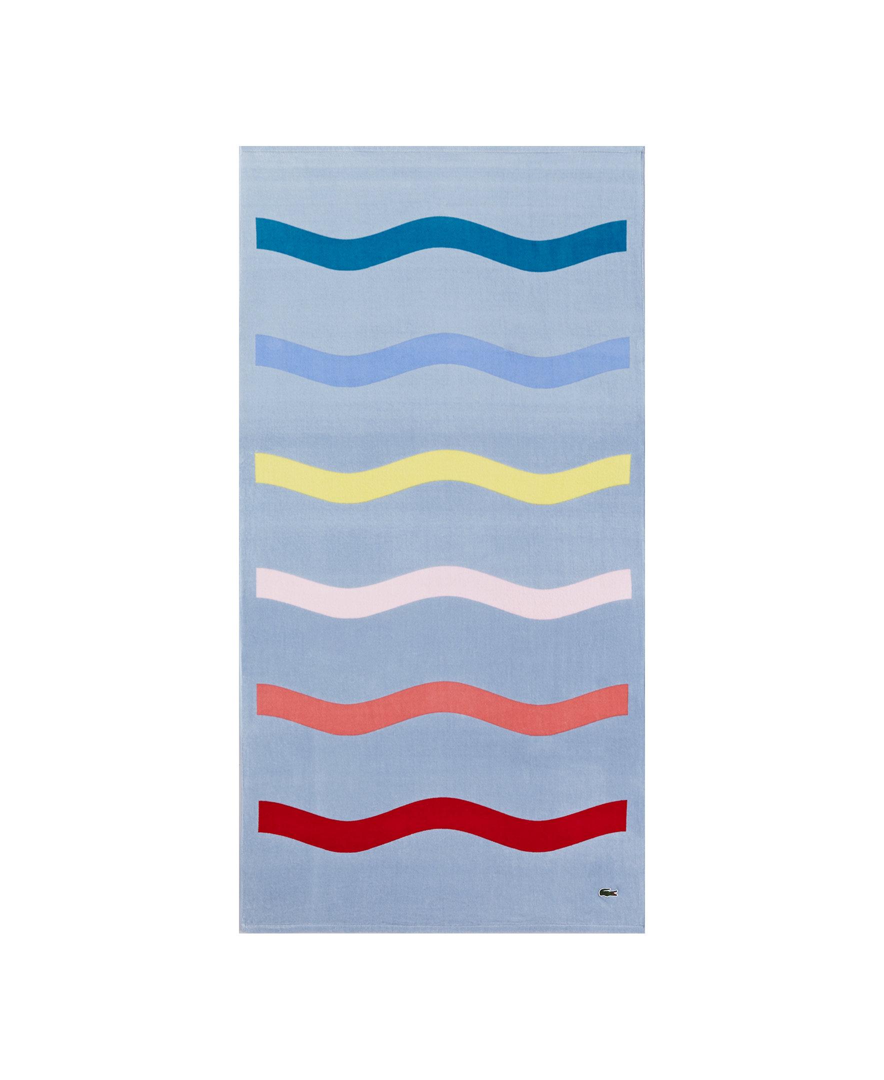 Lacoste Blue/Multi No Limit Beach Towel 100% Cotton NWT 36"x 72" Authentic!!! 