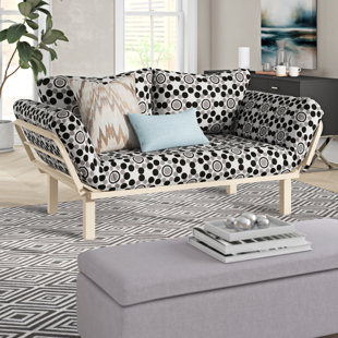 Everett Convertible Lounger in Well Rounded Futon and Mattress by Ebern Designs