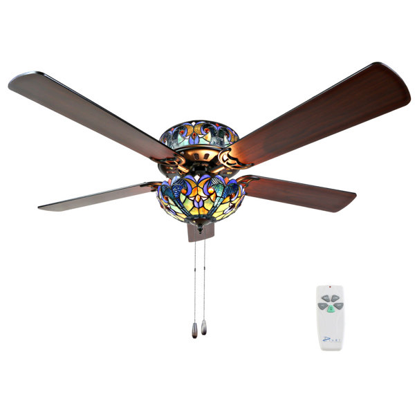 River Of Goods 52 5 Blade Ceiling Fan With Remote Reviews Wayfair