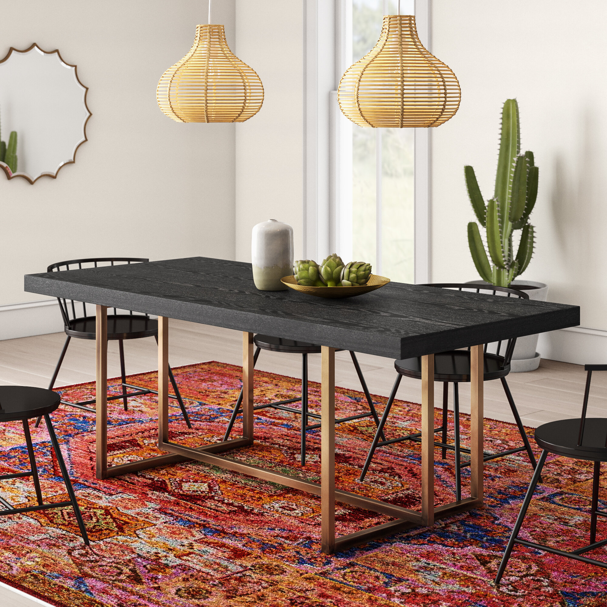 Mistana Avalon 354 Trestle Dining Table Reviews Wayfair