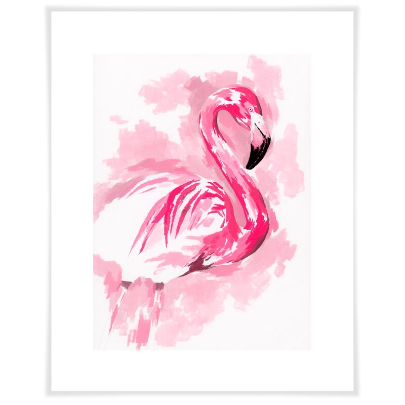 Pink Flamingo Wall Decorations - Flamingo In Shades Of Pink by Steve Haskamp - Print