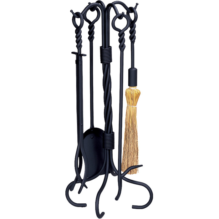 Uniflame Ring Swirl Hand 5 Piece Iron Fire Tool Set Reviews