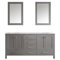 Beachcrest Home Newtown 72" Double Vanity Set with Mirror ...