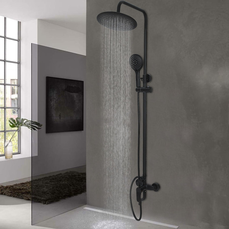 Voberry Bathroom Wall Mount Shower Faucet Handheld Shower Sprayer Tub Mixer Tap Set Wayfair