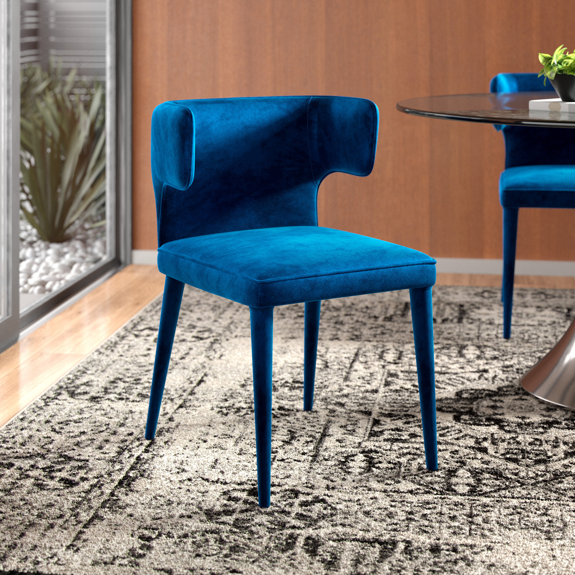 dion upholstered dining chair  reviews  allmodern