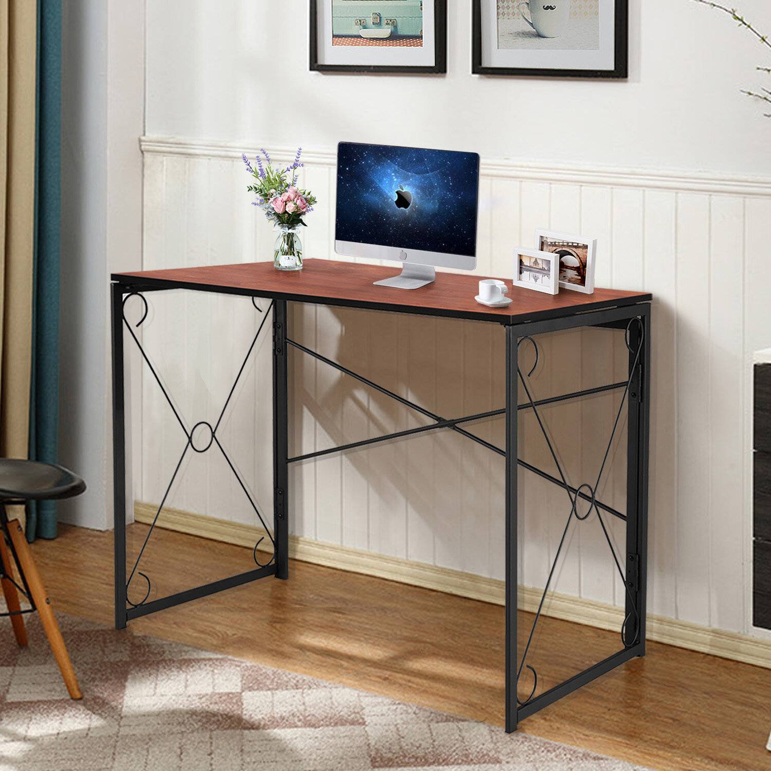 Ebern Designs Willaurie Folding Desk Reviews Wayfair