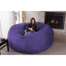 purple bean bag chair