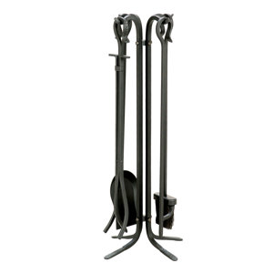 Uniflame 5 Piece Wrought Iron Fireplace Tool Set