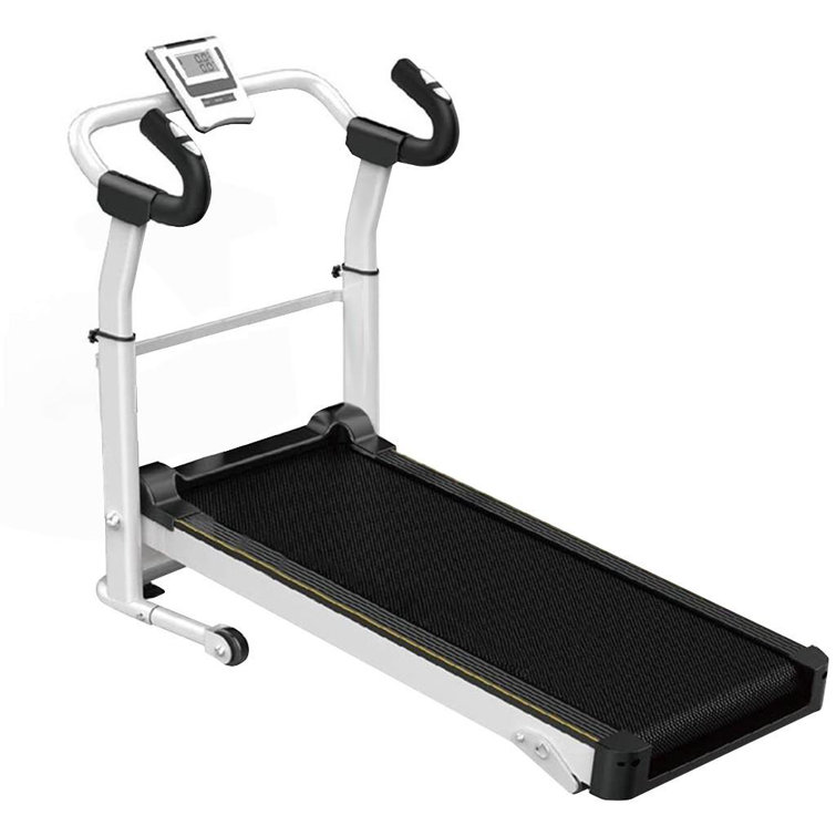 Folding Manual Treadmill 4-in-1 Shock Running Working Machine Fitness Incline 