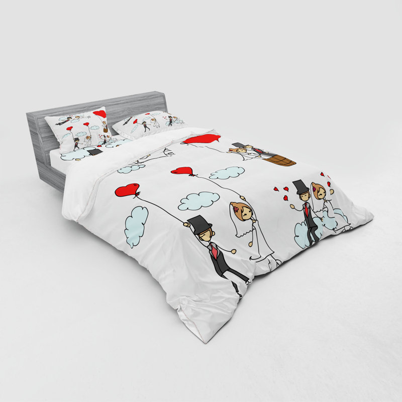 East Urban Home Wedding Cartoon Couple Romantic Caricatures