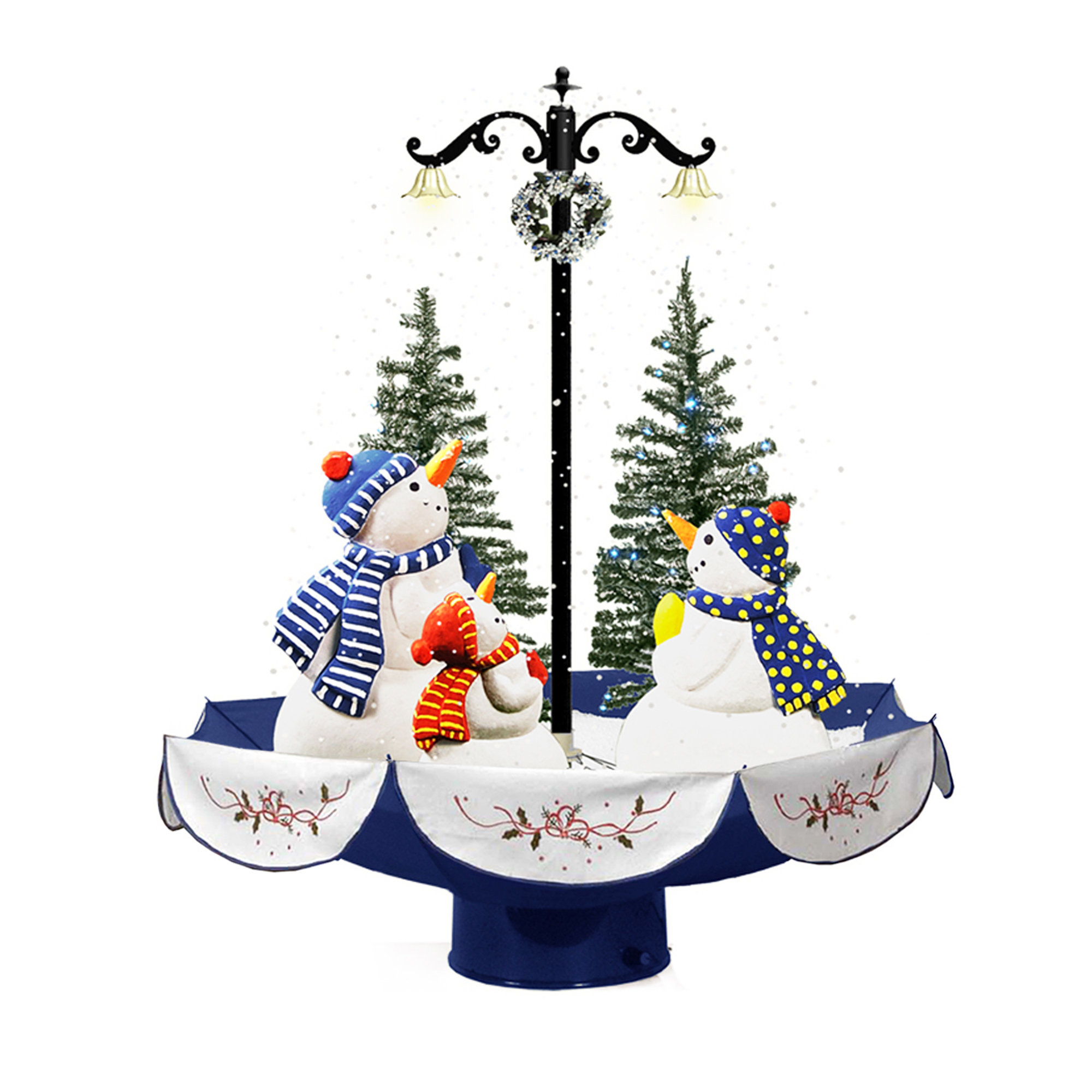 The Holiday Aisle® Musical Snowing Christmas Tree Wayfair
