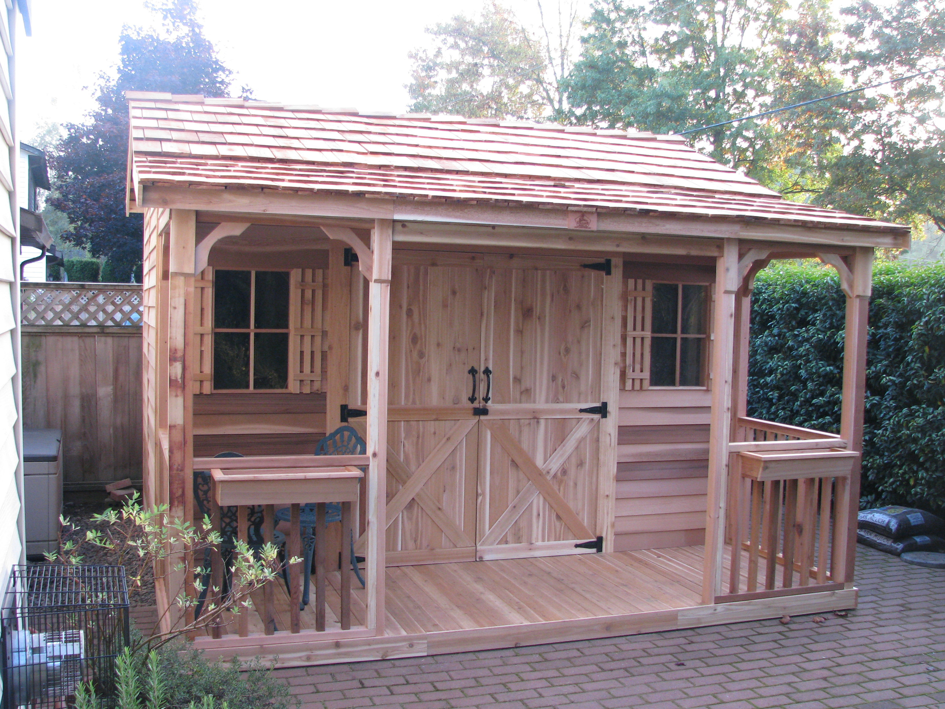Cedarshed Ranchhouse 12 Ft W X D Solid And Manufacture Cedarshed Ranchhouse 12 Ft W X