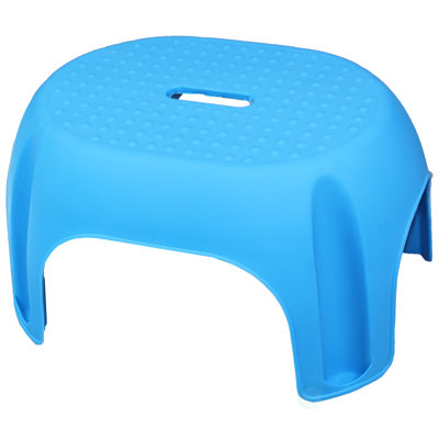 Plastic Step Stool Basicwise Color: Blue