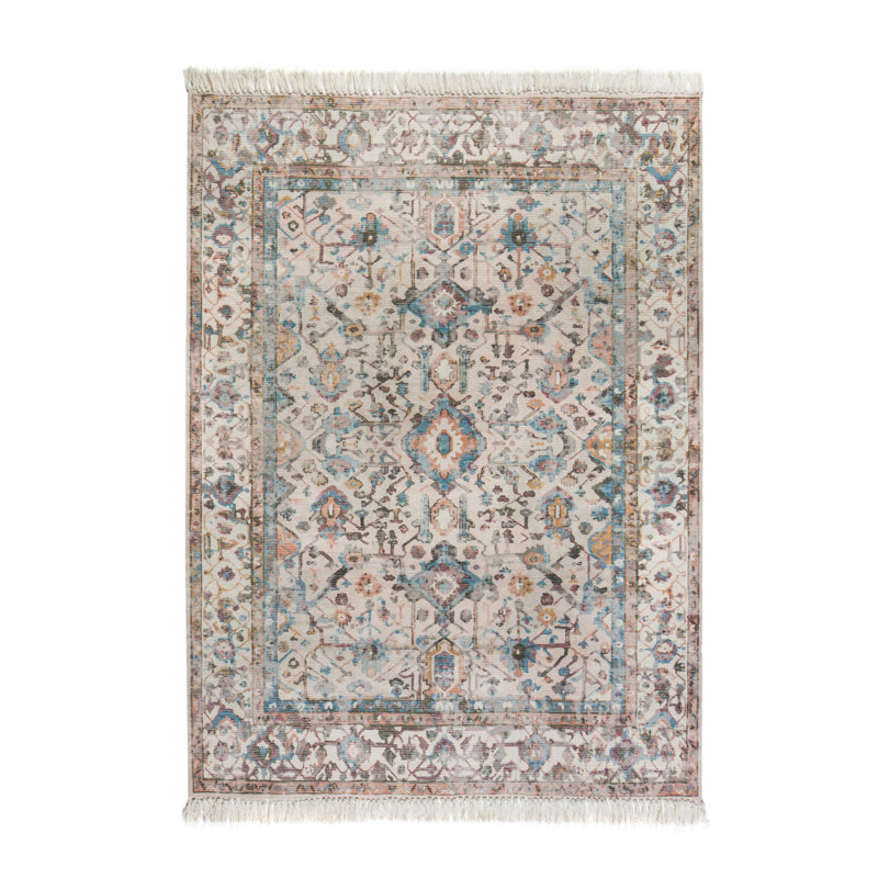 Bungalow Rose Kaycee Oriental Handwoven Cream Area Rug Reviews Wayfair