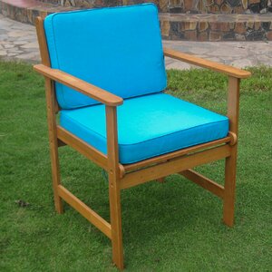 Sabbattus Gulf Port Patio Chair with Cushion (Set of 2)