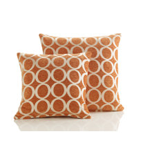 large orange cushions