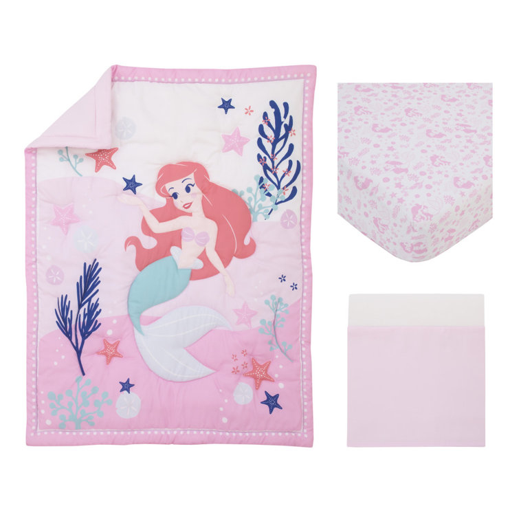 little mermaid crib sheets