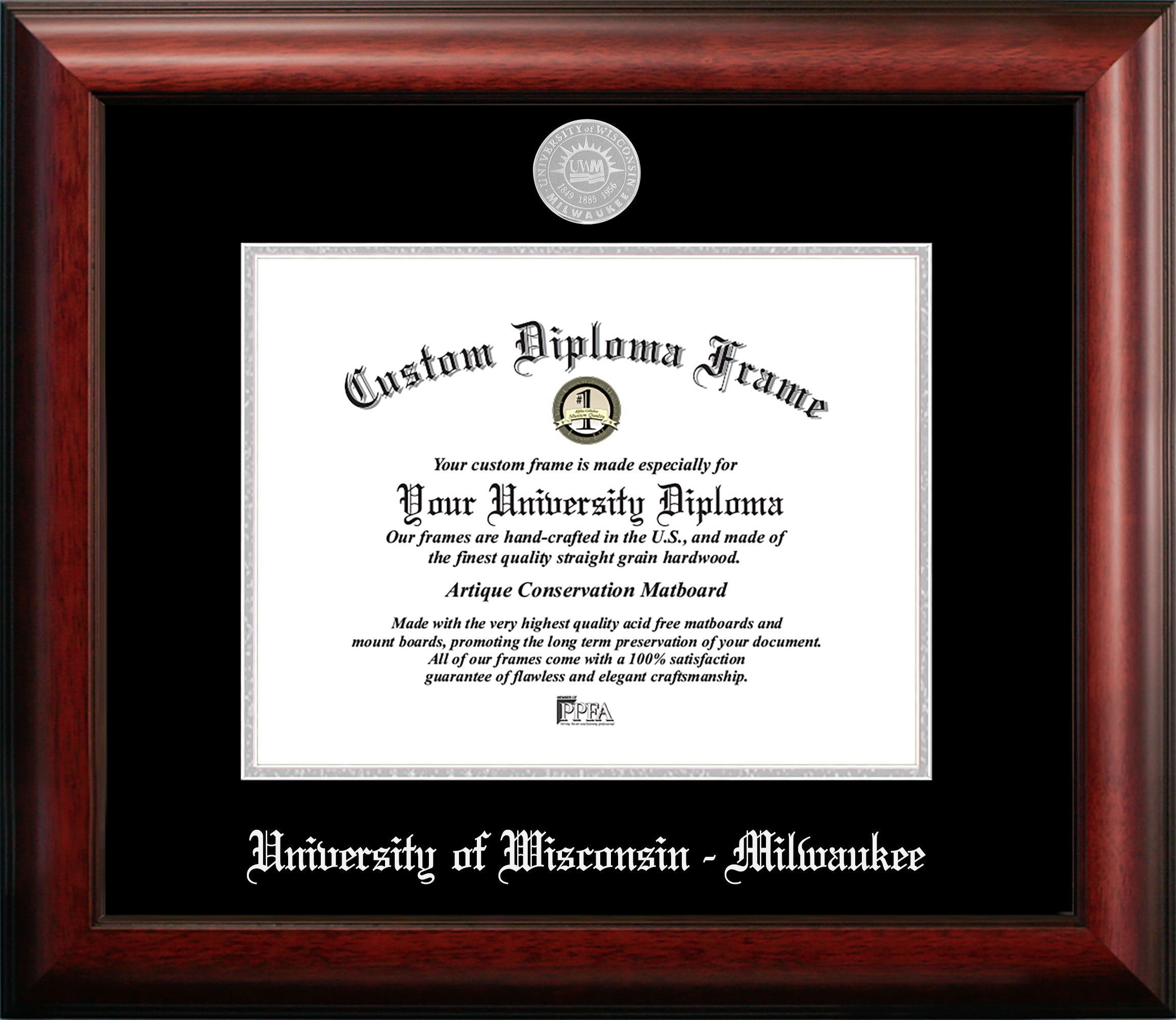 Campus Images University Of Wisconsin Milwaukee Embossed Diploma Picture Frame Wayfair