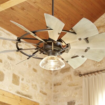 44 Mercado Damp 10 Blade Ceiling Fan Gracie Oaks