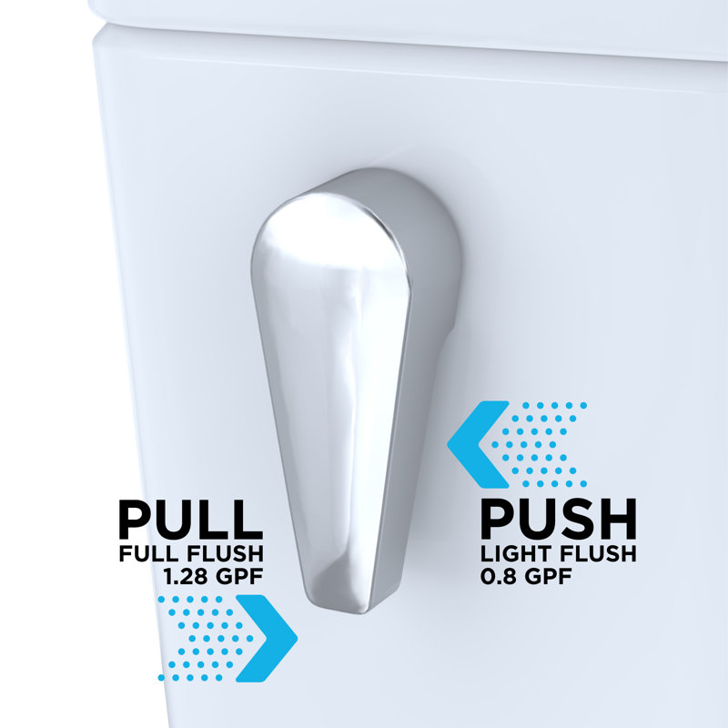Toto Drake Two Piece Elongated Dual Flush 1 28 And 0 8 Gpf Universal Height Dynamax Tornado Flush Toilet For 10 Inch Rough In With Cefiontet With Wax Ring And Toilet Mounting Bolts Seat Not Included