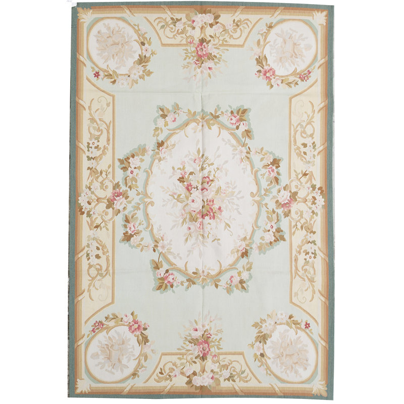 Bokara Rug Co Inc One Of A Kind Aubusson Renaissance Hand Knotted Beige 6 X 9 Area Rug Wayfair