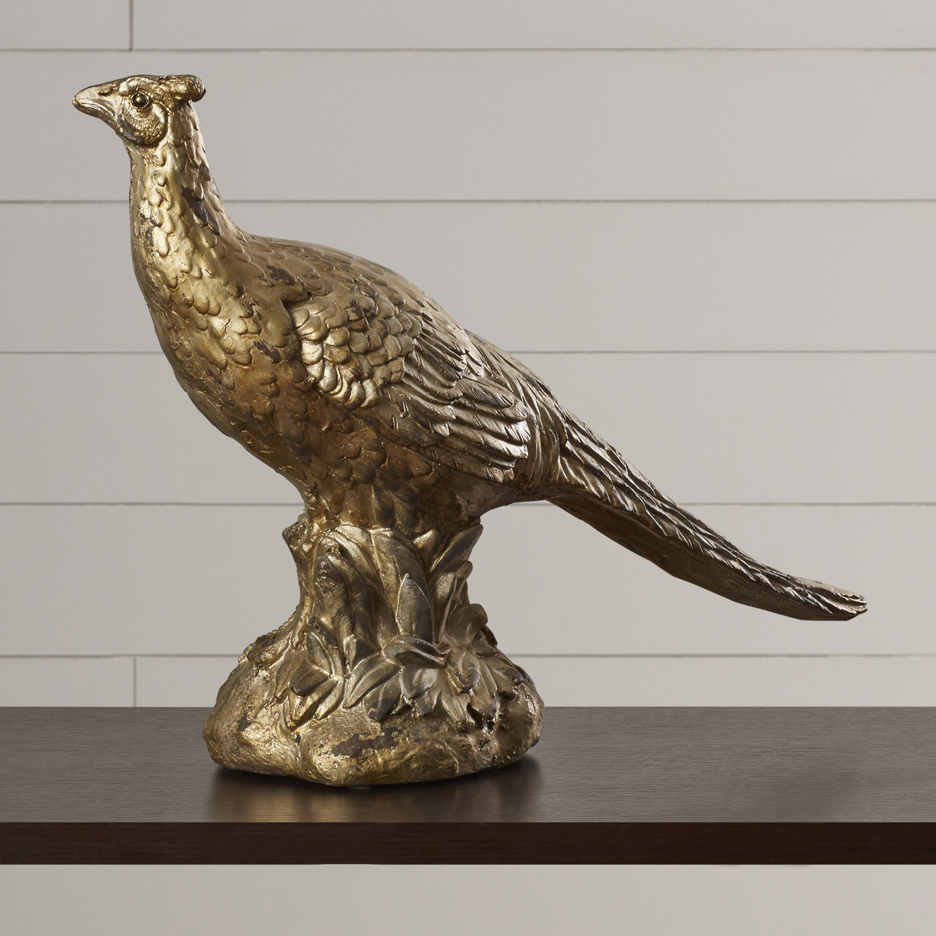 21 Rusty Metal Vintage Style Garden Pheasant Bird Ornament