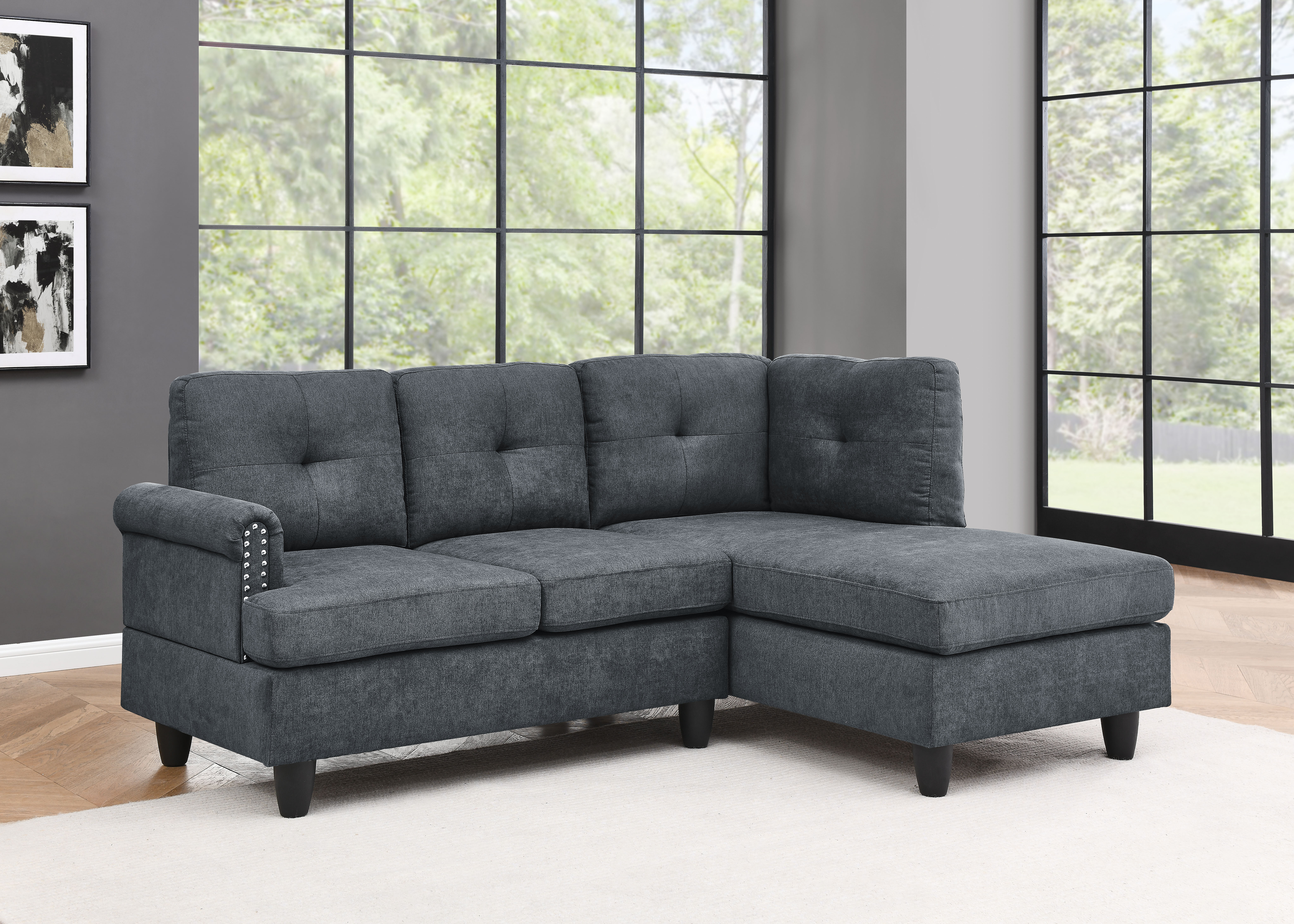 2 - Piece Upholstered Chaise Sectional