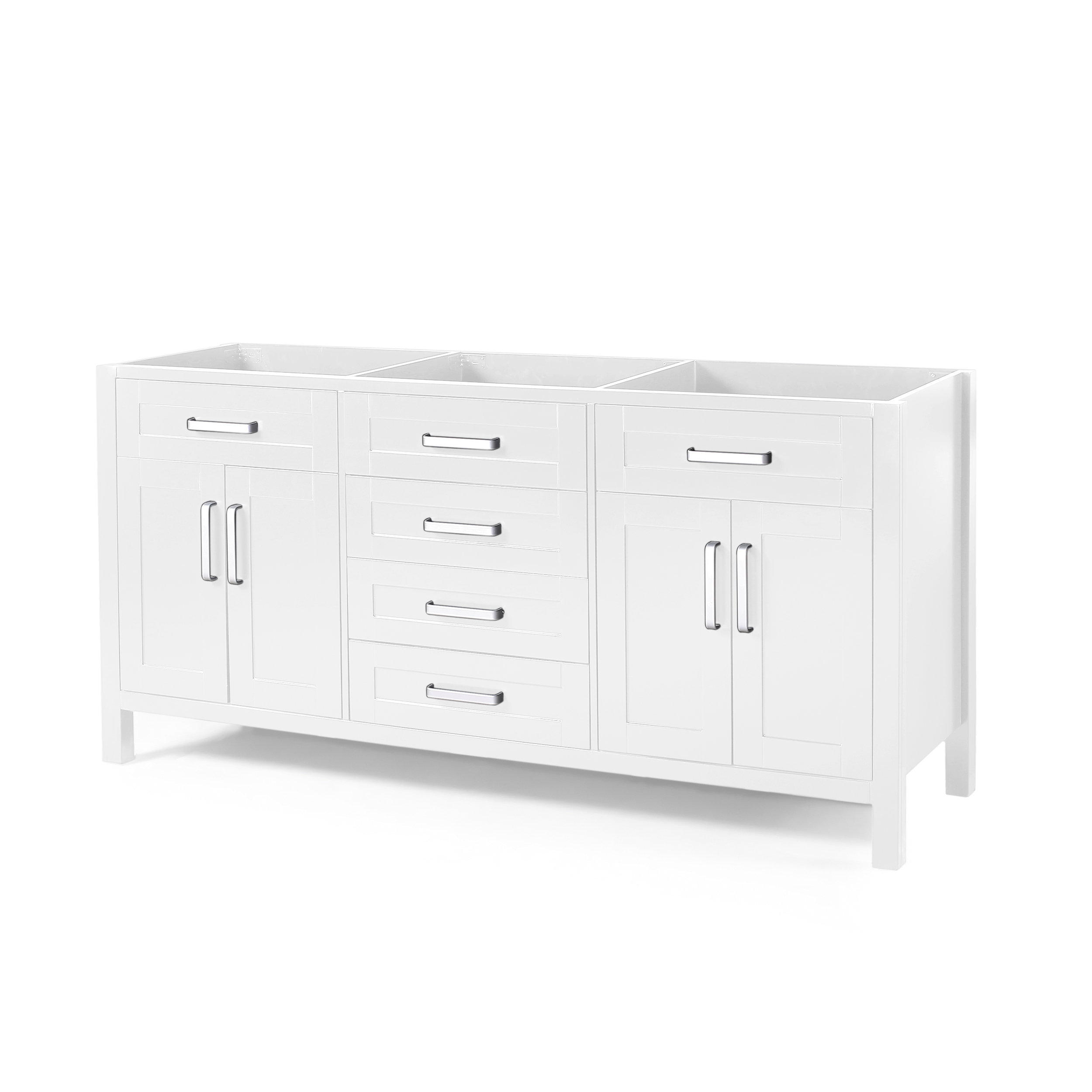 Home Loft Concepts Wendy Sharp 72" Double Bathroom Vanity Base Only ...
