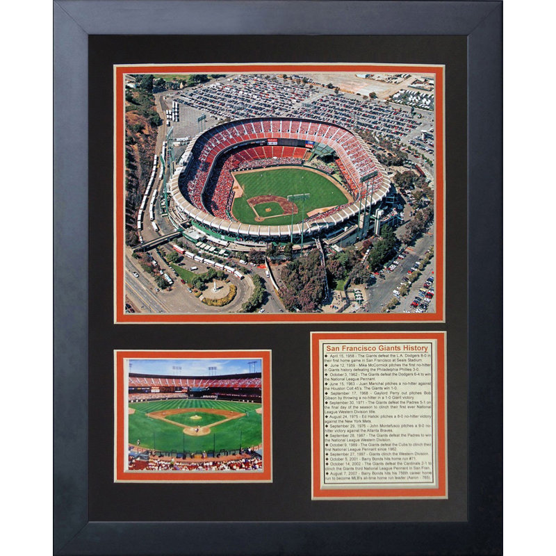 Legends Never Die San Francisco Giants Candlestick Park Framed Memorabilia Wayfair