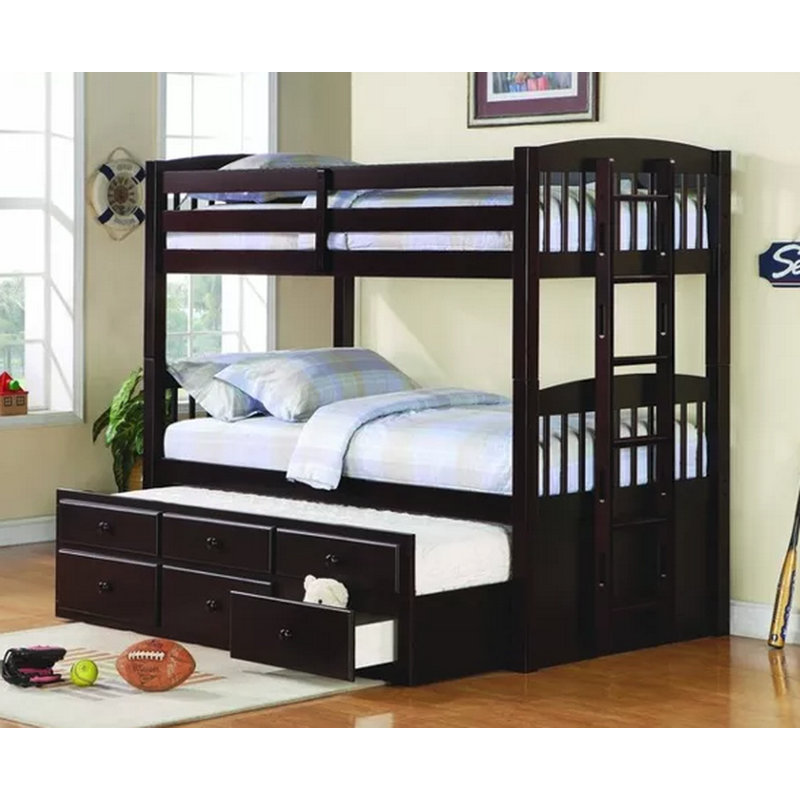 Harriet Bee Bernal Twin Over Twin Bunk Bed With Trundle Wayfair