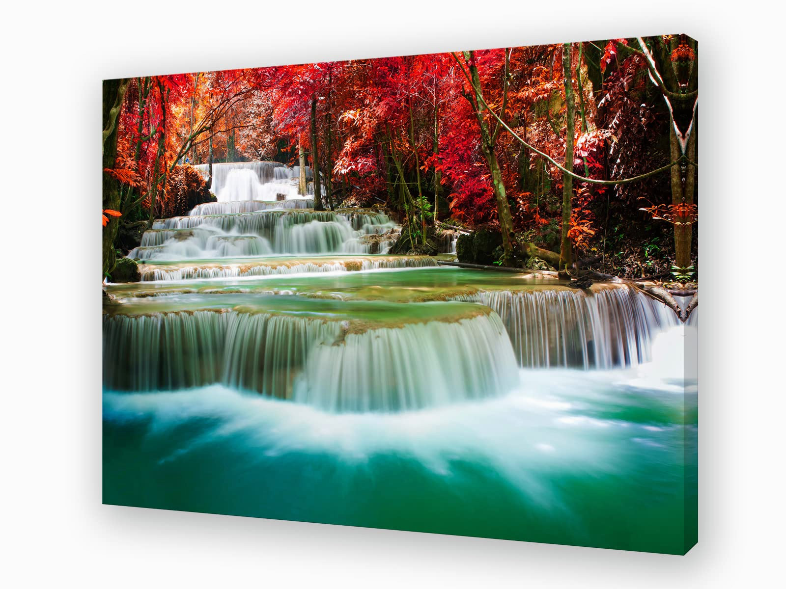 Wall print landscape scene waterfall picture poster and prints canvas painting 