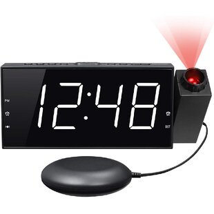 Digital Projection Atomic Clock With Indoor Temperature Calendar LED Alarm Y3E2 
