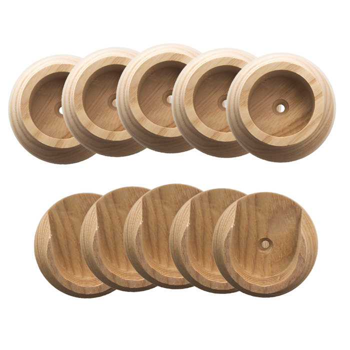 Design House 1 3 8 In Natural Wood Closet Pole Socket 5 Pack
