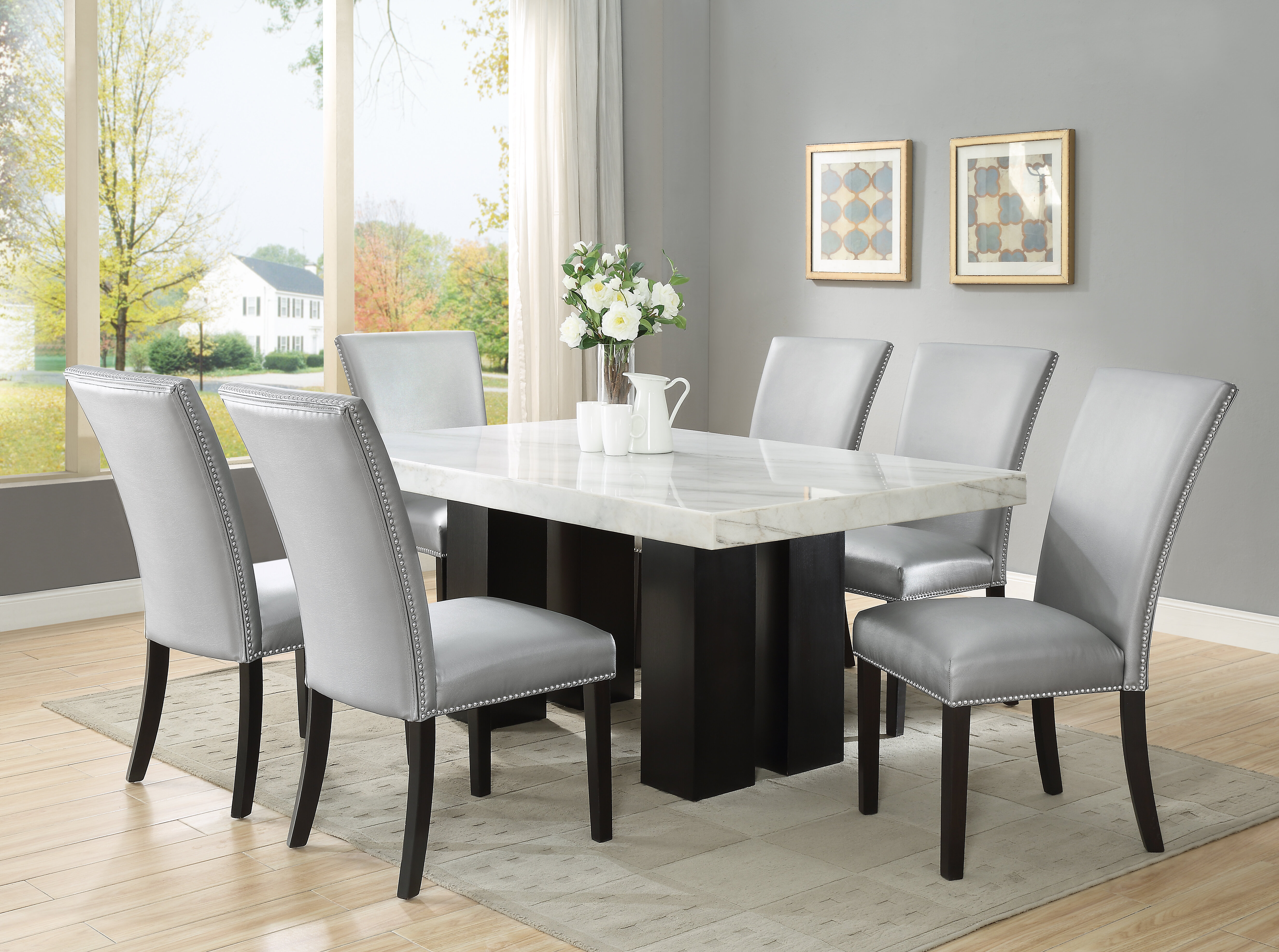 8 top square dining table