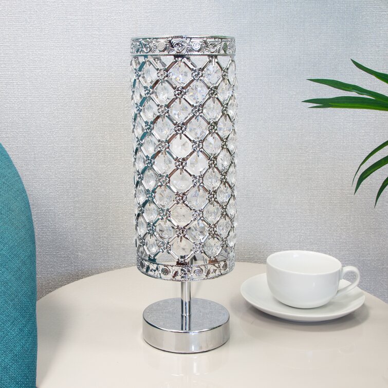 surpars house elegant crystal silver table lamp