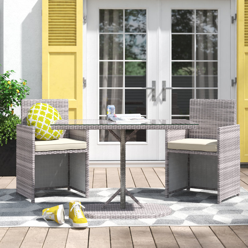 2 Seater Bistro Set With Cushions Photos